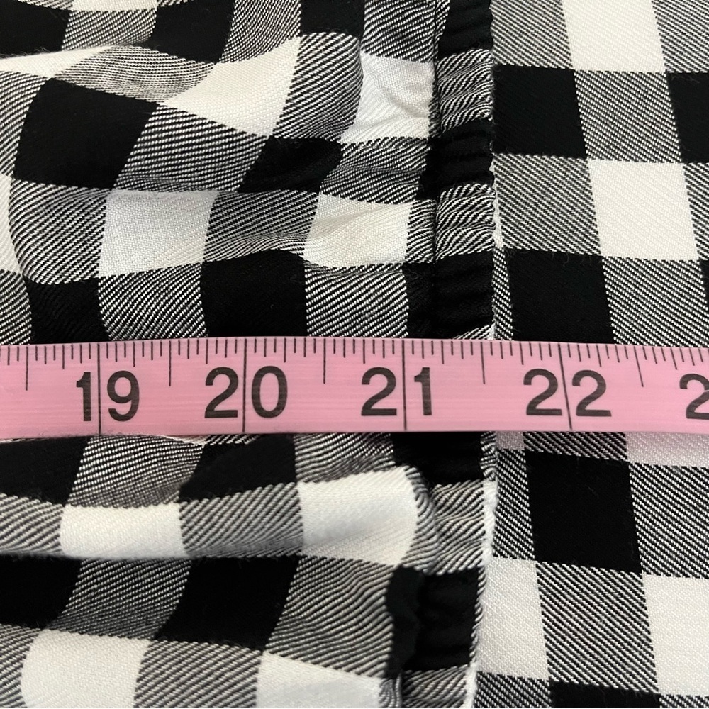 Madewell Black White Buffalo Check Wrap Long Sleeve Top - Picture 10 of 13